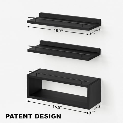 Floating Shelves for Wall with Cube Shelf, Wall Shelves - Image 4