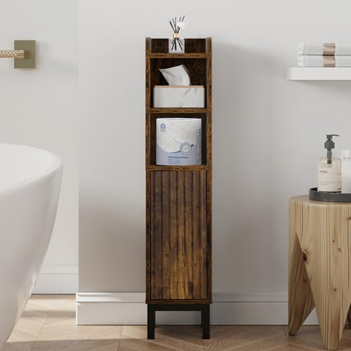 FerniTry Small Bathroom Storage Cabinet, Corner Floor - Image 2