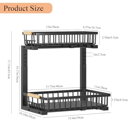 Pull Out Under Sink Organizer and Storage，2-Tier Height - Image 6
