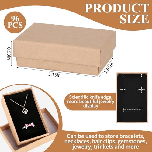 FUPMILPHRANX 96 Pack Jewelry Gift Boxes with Lids - Image 3