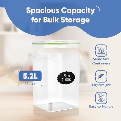 Chef's Path Kitchen Storage Box Set of 4 Extra Large Airtight - Image 5