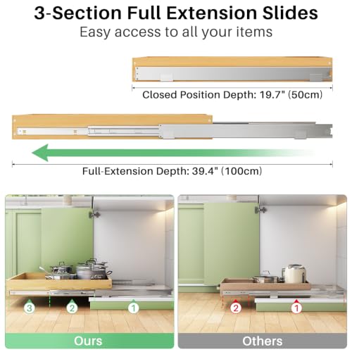 Pull Out Cabinet Organizer, Soft Close Wooden Slide | All Products - Image 6