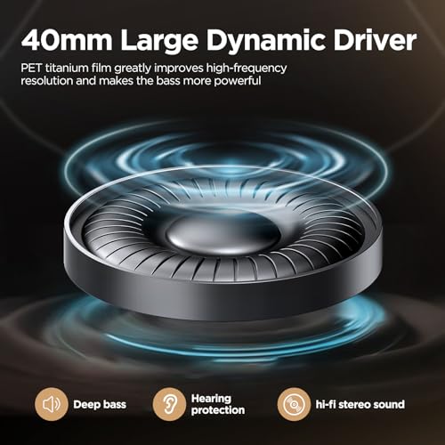 Hybrid Active Noise Cancelling Headphones 130H Wireless Over Ear - Image 5