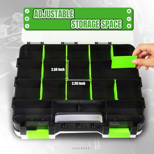 Jack Boss Tool Box with Transparent Lid, Double Side - Image 4