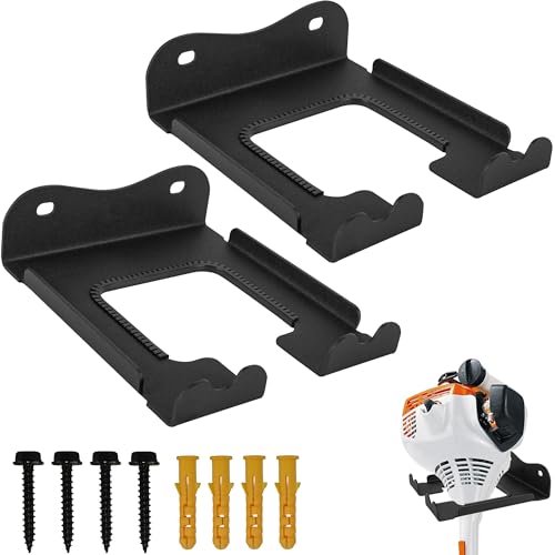 2Pcs Garage Organizer Trimmer Rack,Garden Power Tool - Image 2