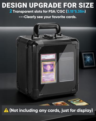 Graded Card Storage Box with Display Window, Stores Up - Image 3