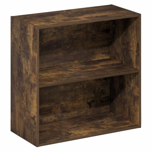 Furinno PASIR 2-Tier Book Shelf, Open Shelves Bookshelf - Image 6