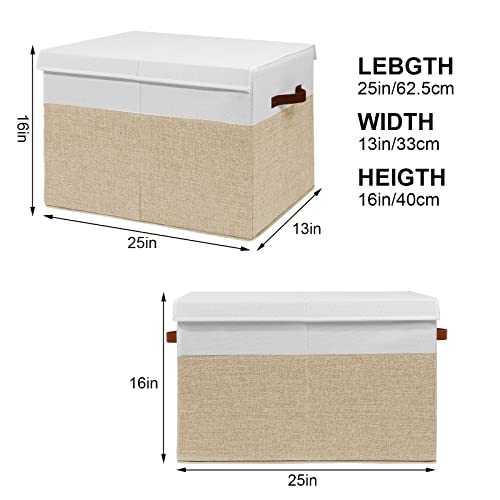 Large Toy Storage Box with Lid, Toy Chest Bin Boxes Basket - Image 4