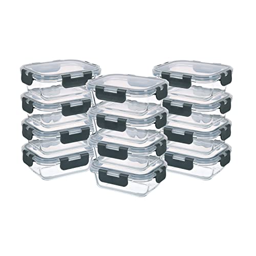 GULFLIN 24-Piece Small Glass Food Storage Containers with Lids - Image 2