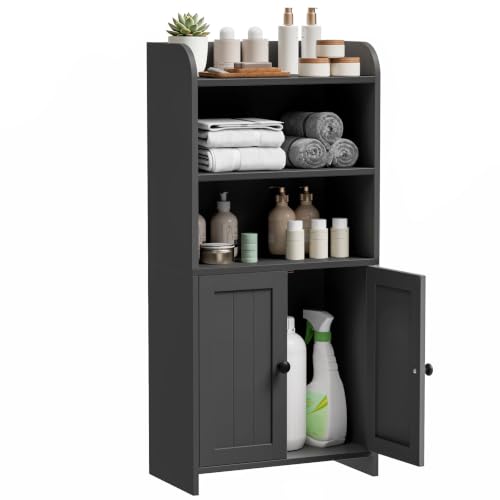 Small Bathroom Storage Cabinet, Bathroom Floor Cabinet, 14.6" W - Image 7