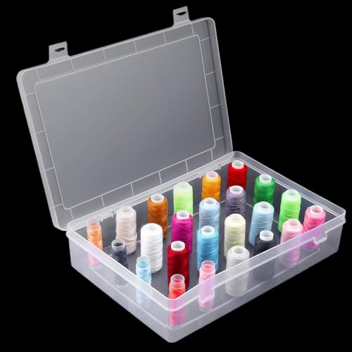 2-Pack Clear Thread Holder Organizer Boxes, Stackable - Image 7