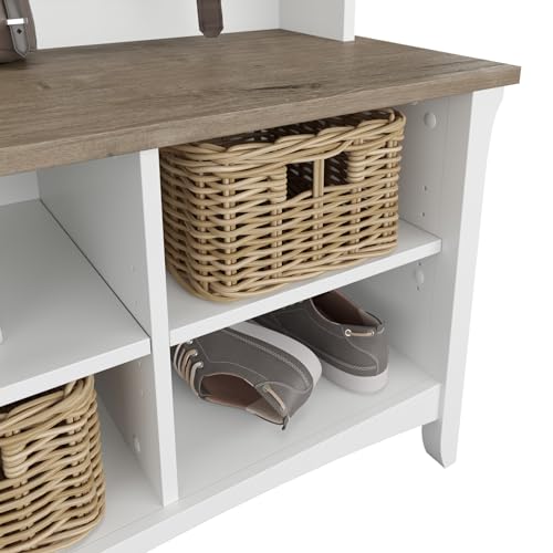 Bush Home Salinas Hall Tree with Shoe Storage Bench - Image 5