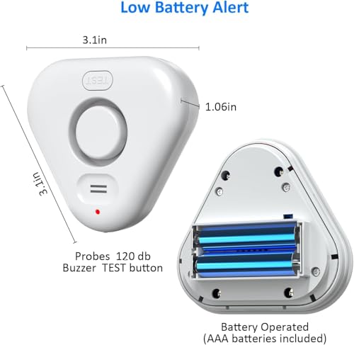 Stechro Water Leak Detector, 120dB Water Sensor Alarm - Image 7