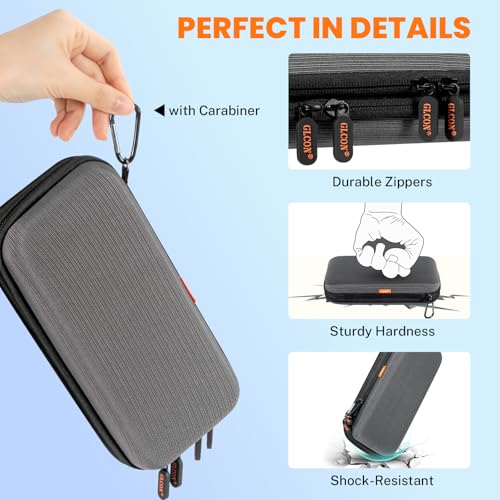 Double-Layer Electronics Organizer Travel Case, Multiple Pockets - Image 6