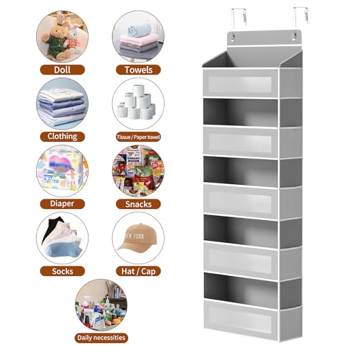 Over The Door Organizer, Over the Door Storage with 5 Large 10 - Image 6