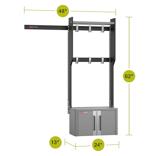 Rubbermaid FastTrack Storage Station Kit, Garage Storage Cabinets - Image 3