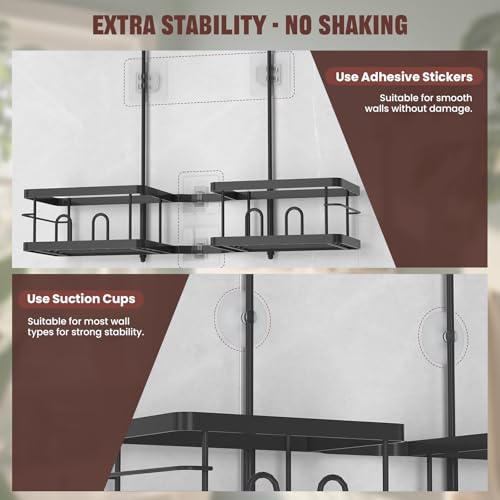 REINHARDT Adjustable Shower Caddy Hanging for Handheld - Image 6
