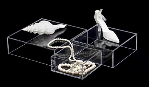 Red Co. Crystal Clear Small Acrylic Cubic Display Riser Stands - Image 6