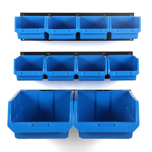 Wallmaster 10-Bin Wall Mounted Plastic Storage Bins - Image 4