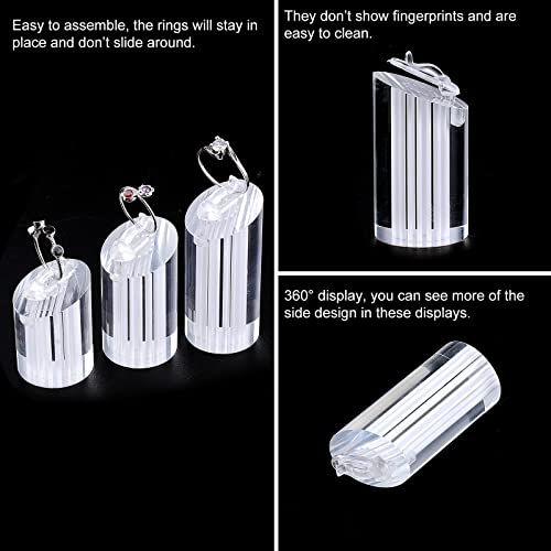 NBEADS 3 Pcs Acrylic Jewelry Display Stand Ring Show | Jewelry Organiz - Image 6