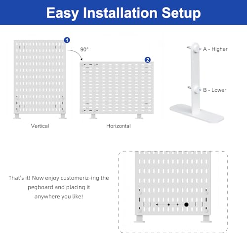 Desk Pegboard Combination Kit,Desk Organizer for Home Office - Image 8