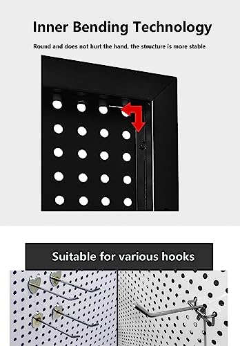 Wall Mounted Storage Pegboard,Garage Storage Pegboard Wall - Image 4