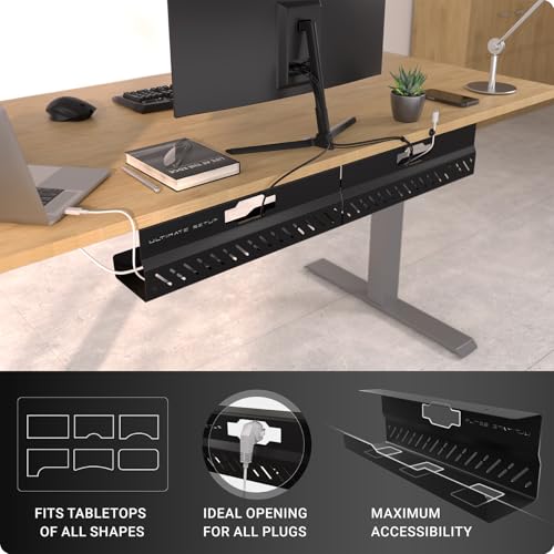 Under Desk Cable Management Tray no Drill – Wire Man | Cable Managemen - Image 3