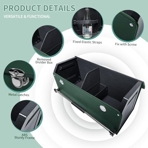 Trunk Organizer for Car with Lid Leather Trunk Organizer - Image 5