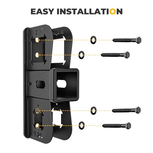 BougeRV Hitch Wall Mount, 2" Receiver Max Up to 300LBS - Image 5