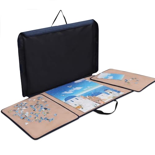 Becko US 1000 Piece Puzzle Board, Portable Case with Trays - Image 2