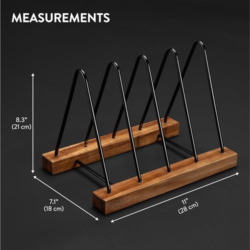 Big Fudge Acacia Wood Vinyl Record Storage, LP Holder - Image 3