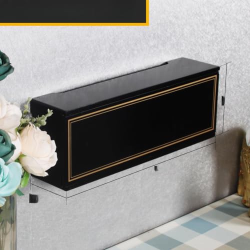 WiFi Router Storage Cabinet Wall Mount Router Hider Box with Door - Image 2
