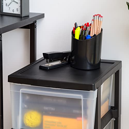 IRIS USA 3-Drawer Slim Narrow Storage Organizer, 2-Pack - Image 7