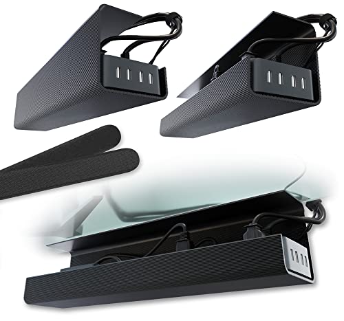 Scanfield Under Desk Cable Management Tray, No-Screw | Small Space Liv - Image 2