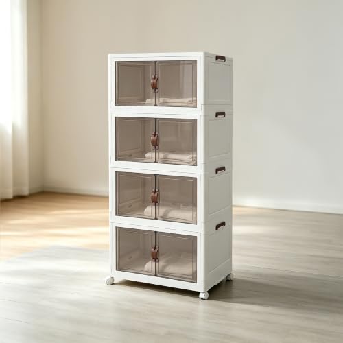 285.3QT Foldable Stackable Storage Bins with Magnetic - Image 2