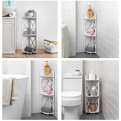 J JINXIAMU Corner Shelf Small Bathroom: Frees Up 65% Bath Space - Image 4