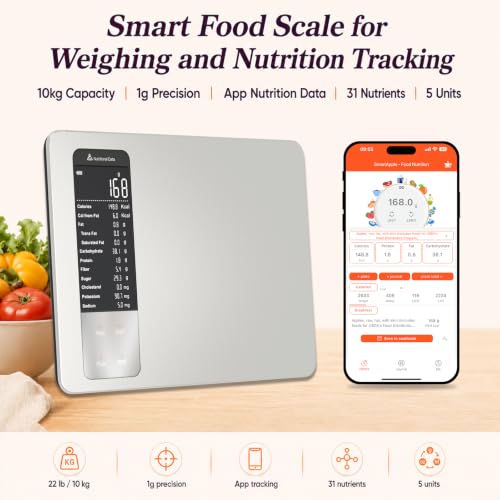 MAXUS Smart Food Kitchen Scale with Nutrition Calculator, 22 - Image 3