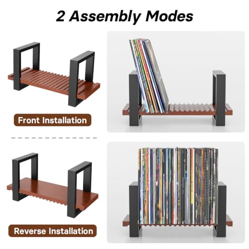 Vinyl Record Storage Holder, Holds Up to 57 LPs - Image 6
