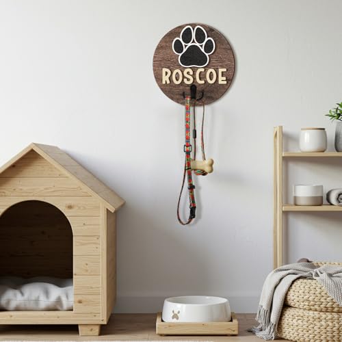 Dog Leash Holder for Wall Pet Harness Hanger with 52 Letters - Image 6