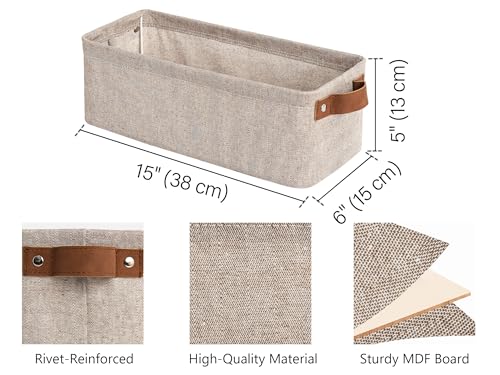 StorageWorks Narrow Storage Bins, Long Baskets, Brow | All Products - Image 3