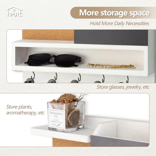 Key Holder for Wall Mount with Mail Organizer, Farmhouse - Image 4