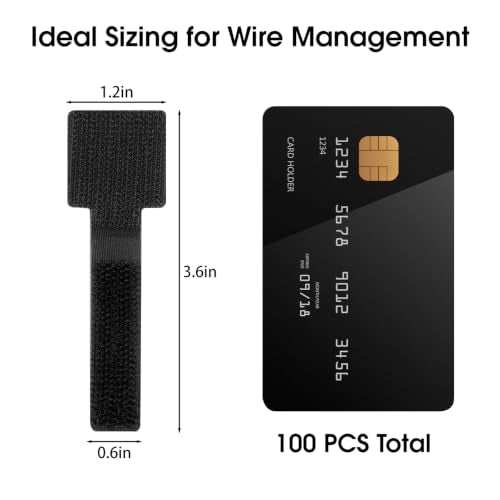 100 Pcs Cable Management Under Desk, Cable Ties - Image 4