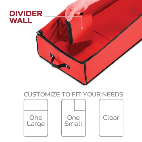 Christmas Wrapping Paper Organizer Storage Box, Straps/Pockets - Image 5