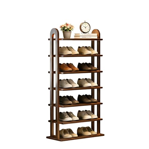 Vertical Shoe Rack - 7 Tier Tall Narrow Shoe Rack Organizer - Image 4