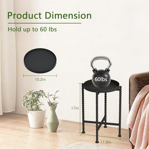 YINMIT Plant Stand Indoor Outdoor, Small Metal Plant Stand - Image 6