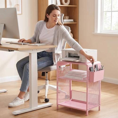 Small 3 Tier Printer Stand for Under Desk, Height | Home Organization - Image 6