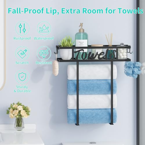 HapiRm Rolled Towel Racks for Bathroom - Towel Storage - Image 6