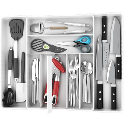 Simple Houseware Expandable Kitchen Drawer Flatware Organizer - Image 2