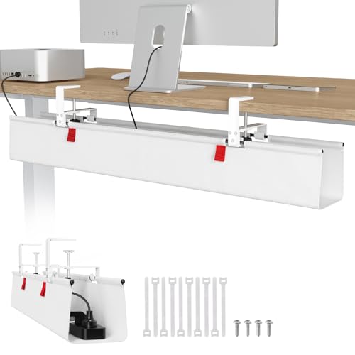 Univivi No Drill Under Desk Cable Management Tray, 36 inch - Image 2