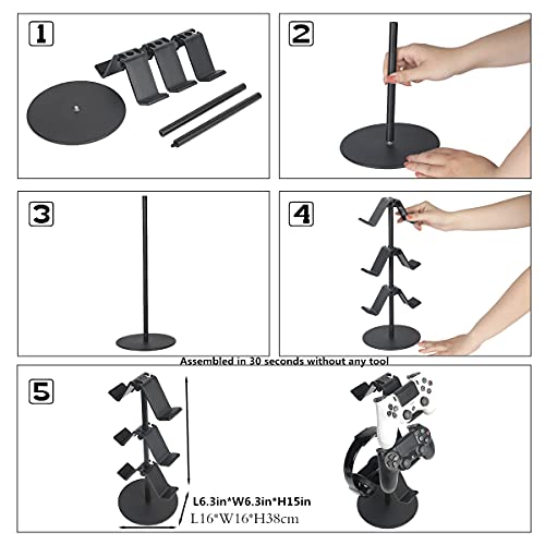 Controller Stand 3 Tier,Headphone Holder - Image 6